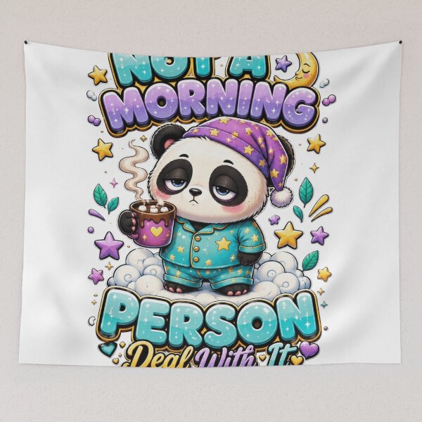 Item preview, Cute Morning Grumpy Panda designed and sold by M.Store.