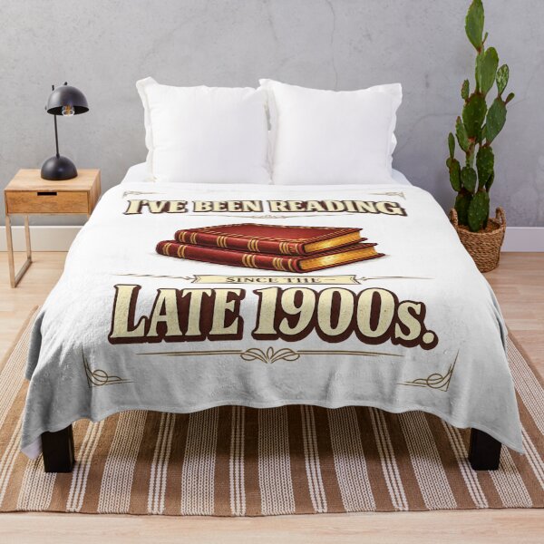 Item preview, I've Been Reading Since the Late 1900s Vintage Book Lover Reading Quote Bibliophile, Retro Library Humor Bookworm Design designed and sold by Teeture.