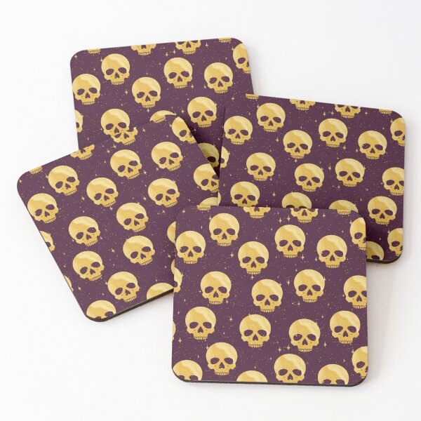 Item preview, Whimsigoth Golden Skull Star Pattern designed and sold by Little Wimbly.