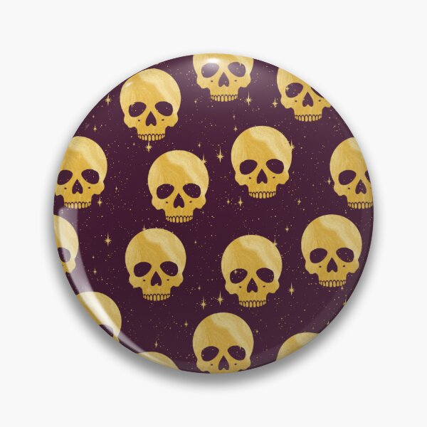 Item preview, Whimsigoth Golden Skull Star Pattern designed and sold by Little Wimbly.