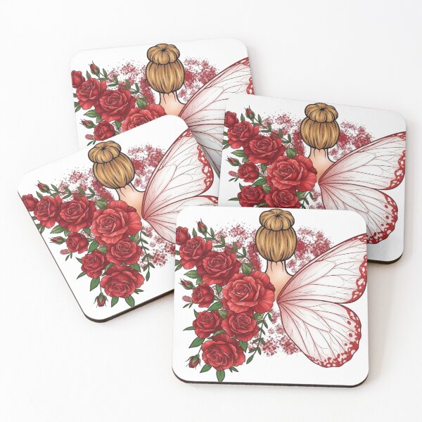 Item preview, Rose Fairy Aesthetic Illustration designed and sold by Golden Threads Studio.