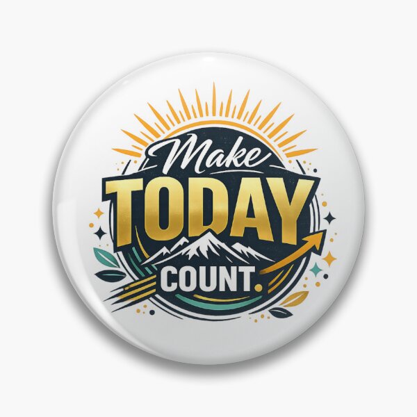 Item preview, Make Today Count Typography Motivational Quote | Minimalist Inspirational Design designed and sold by AnanthDesign.