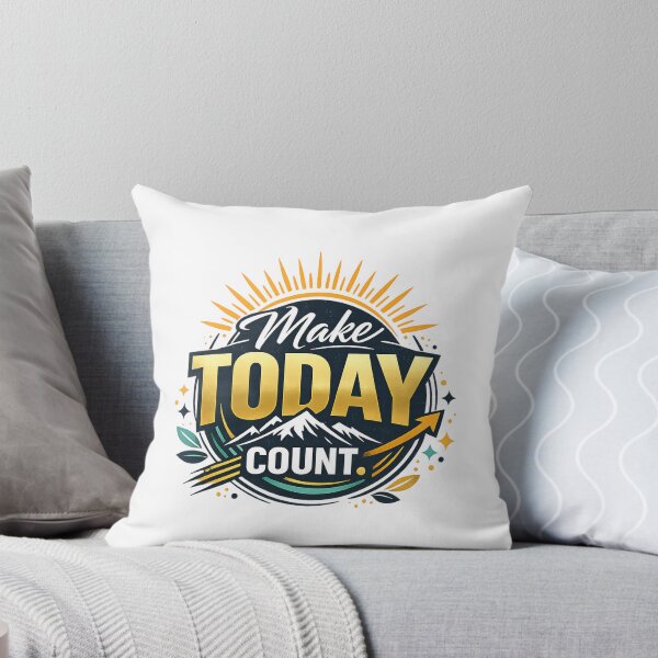 Item preview, Make Today Count Typography Motivational Quote | Minimalist Inspirational Design designed and sold by AnanthDesign.