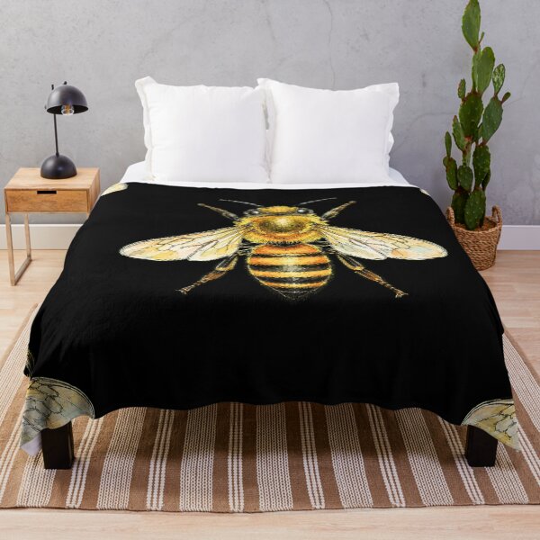 Item preview, Minimal Honey Bee Watercolor | Hand Drawn Nature Illustration designed and sold by ColorSplash123.