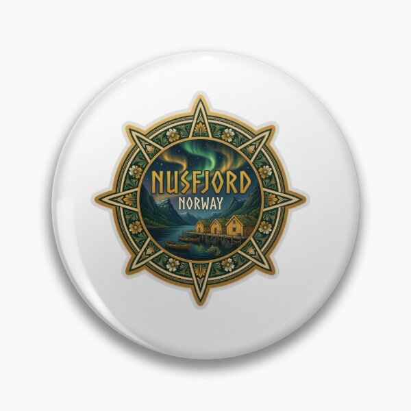 Item preview, Nusfjord Norway Fishing Village Sticker designed and sold by Imaginarium of Chaos falcon88 .