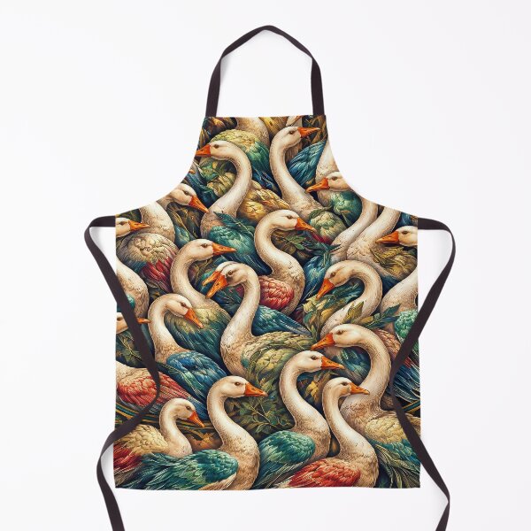 Item preview, Vibrant Gathering of Geese designed and sold by cuprum.