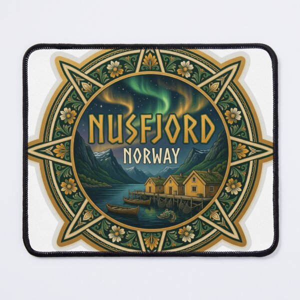 Item preview, Nusfjord Norway Fishing Village Sticker Souvenir Summer Edition designed and sold by Imaginarium of Chaos falcon88 .