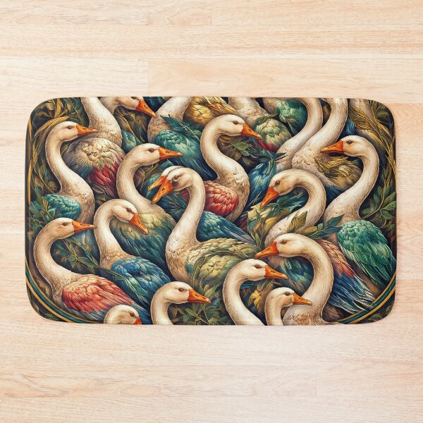 Item preview, Vibrant Gathering of Geese designed and sold by cuprum.