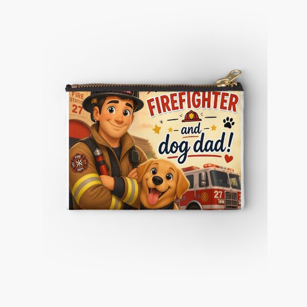 Item preview, Professional Firefighter and Dog Dad — Funny Firefighter Dog Dad Gift Shirt designed and sold by DoggyDayLove.