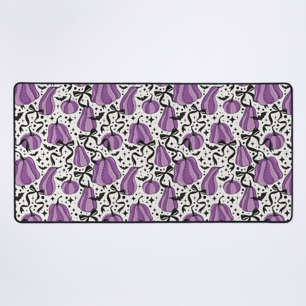 Item preview, Purple Gothic Pumpkin Pattern | Coquette Halloween Bows & Bats | Spooky Cute Seamless Design designed and sold by Sunnyneststudio.