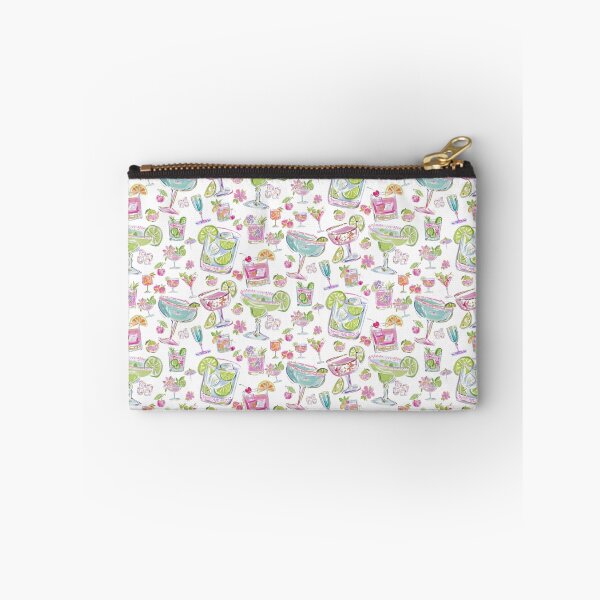 Item preview, Watercolor Cocktail Pattern | Summer Citrus Repeat Print | Pink Floral Happy Hour Design designed and sold by Megan Jamison.
