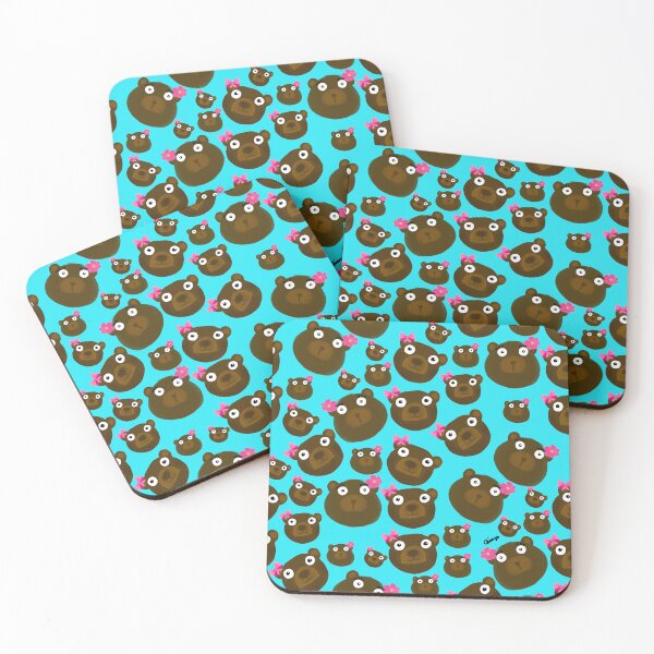 Item preview, Kawaii Teddy Bears Blue Pattern   designed and sold by giulyz.