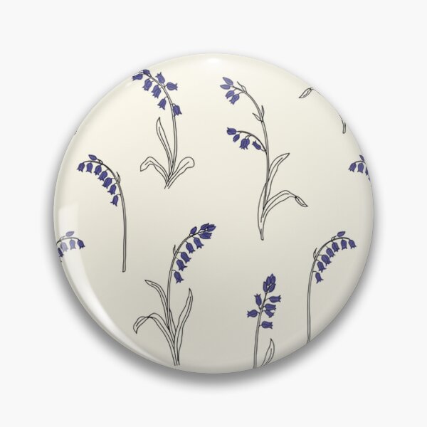Artikelvorschau, Bluebell Line Art Floral Pattern entworfen und verkauft von NuvoraNest.