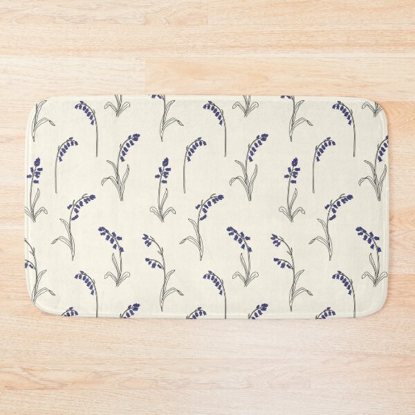 Item preview, Bluebell Line Art Floral Pattern designed and sold by NuvoraNest.
