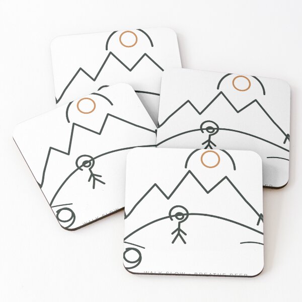 Item preview, Where the Mountains Breathe – Minimalist Outdoor Line Art designed and sold by WORN.THOUGHTS.