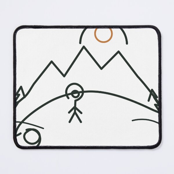 Item preview, Where the Mountains Breathe – Minimalist Outdoor Line Art designed and sold by FlamoArt.