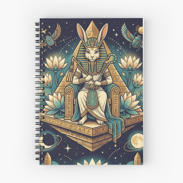 Item preview, Rule With Grace – Egyptian Cosmic Rabbit Art designed and sold by Dogandesighn.