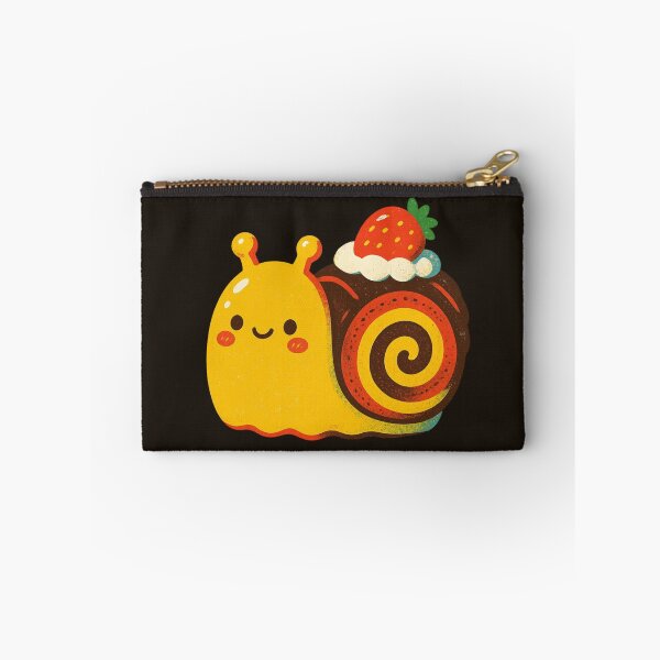 Item preview, Cute Chocolate Roll Cake Snail | Kawaii Swiss Roll Dessert Character designed and sold by Eathusiast.