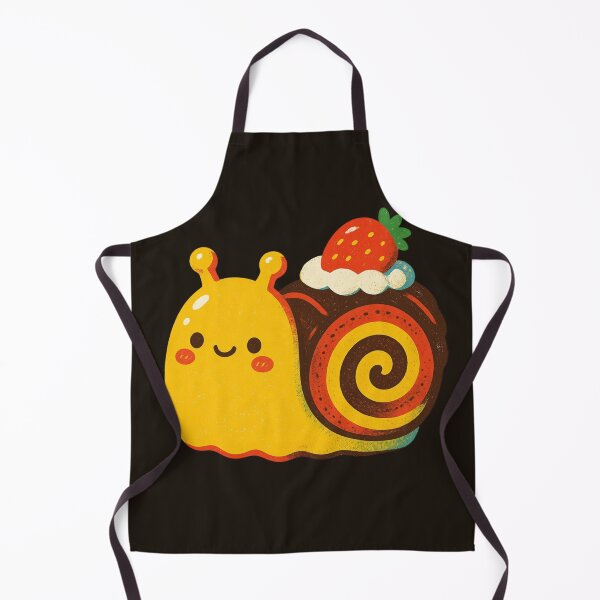 Item preview, Cute Chocolate Roll Cake Snail | Kawaii Swiss Roll Dessert Character designed and sold by Eathusiast.