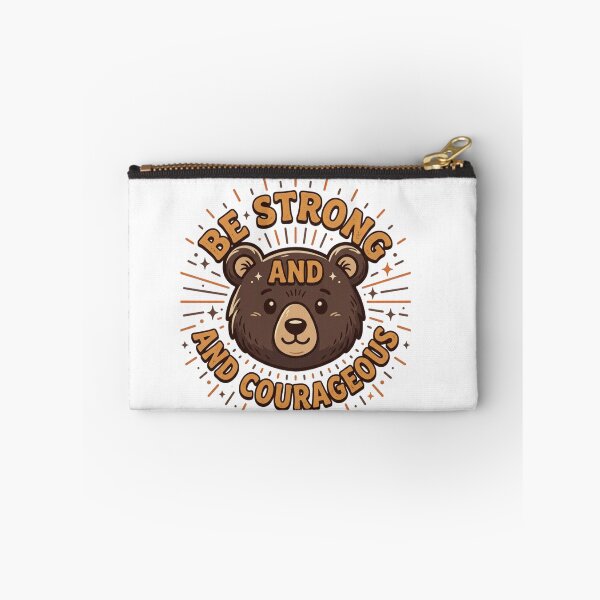 Item preview, Be Strong and Courageous - Joshua 1:9 Christian Bear Bible Verse designed and sold by raedattia.