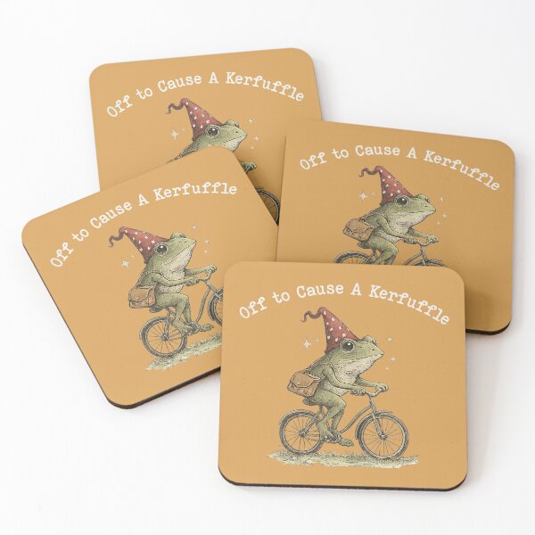 Item preview, Funny Frog meme Off to Cause a Kerfuffle designed and sold by GreggRoss.