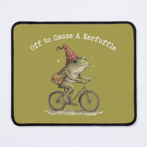 Item preview, Funny Frog meme Off to Cause a Kerfuffle designed and sold by GreggRoss.