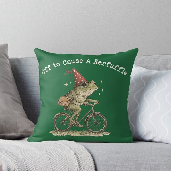 Item preview, Funny Frog meme Off to Cause a Kerfuffle designed and sold by GreggRoss.