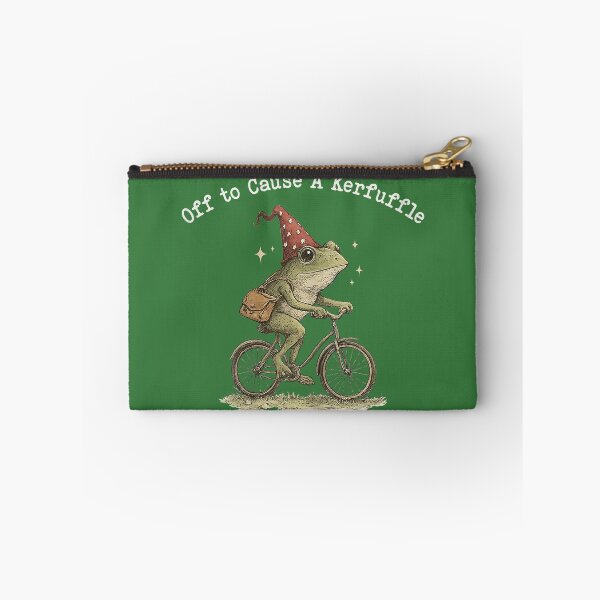 Item preview, Funny Frog meme Off to Cause a Kerfuffle designed and sold by GreggRoss.