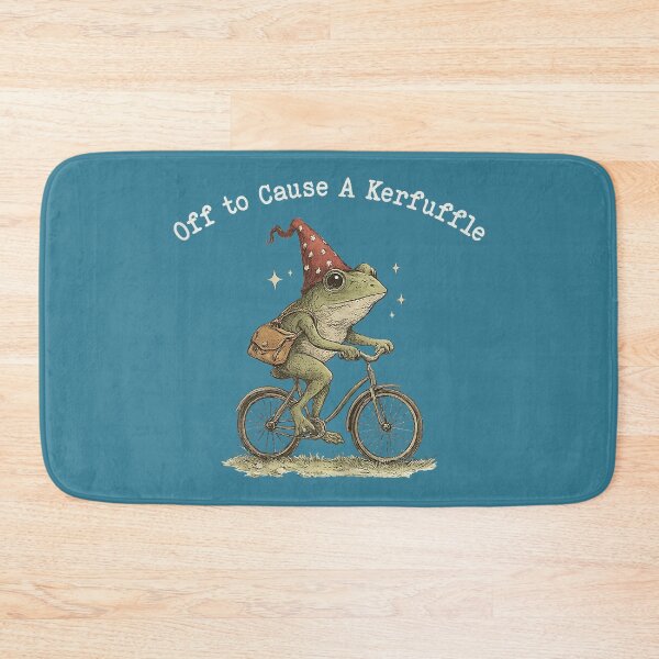 Item preview, Funny Frog meme Off to Cause a Kerfuffle designed and sold by GreggRoss.