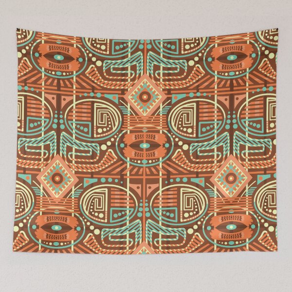 Item preview, Ethnic Tribal Seamless Pattern – Geometric Boho Folk Art designed and sold by Skryp-art.