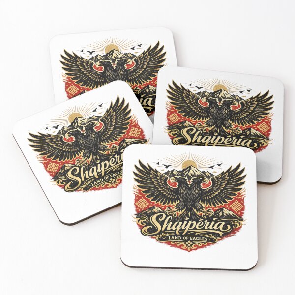 Item preview, Albania Land of Eagles Vintage Design designed and sold by NorthPeak Studio.