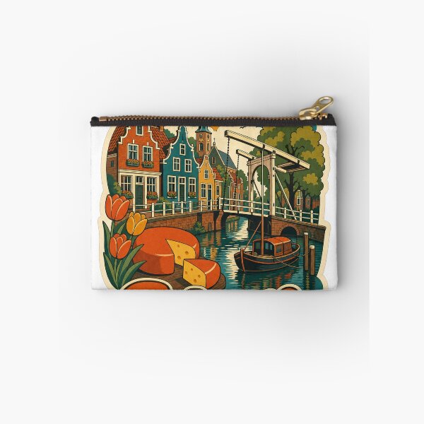 Item preview, Edam Netherlands Travel Souvenir - Retro Illustration designed and sold by VisualArtsOasis.