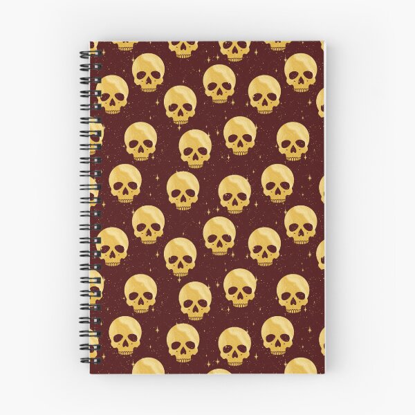 Item preview, Whimsigoth Golden Skulls on Burgundy designed and sold by Little Wimbly.