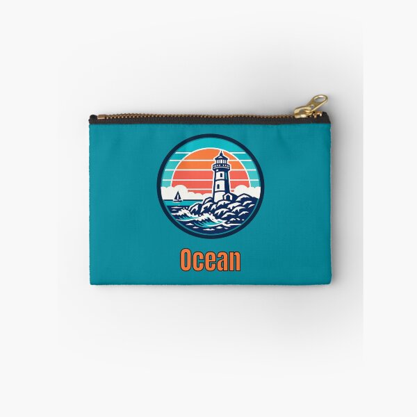 Item preview, Vintage Ocean Lighthouse Logo | Retro Coastal Sailing & Nautical Design designed and sold by Timber-Trail.
