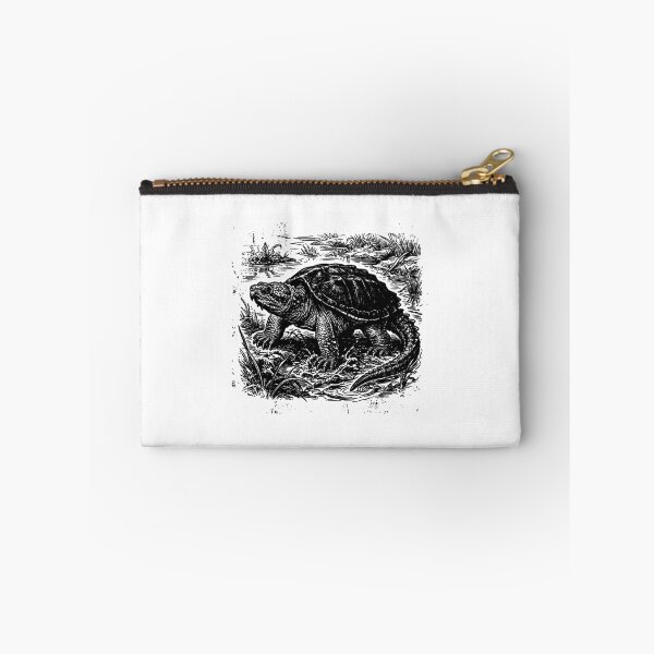 Item preview, Vintage Woodcut Snapping Turtle Illustration designed and sold by DuckOddity.