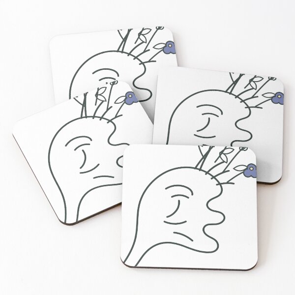 Item preview, Minimalist Abstract Face and Wildflower Line Art designed and sold by FlamoArt.