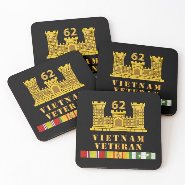 Item preview, Army - 62nd Engineer Battalion - ENG Branch - Vietnam Vet w VN SVC designed and sold by Military Insignia Products.