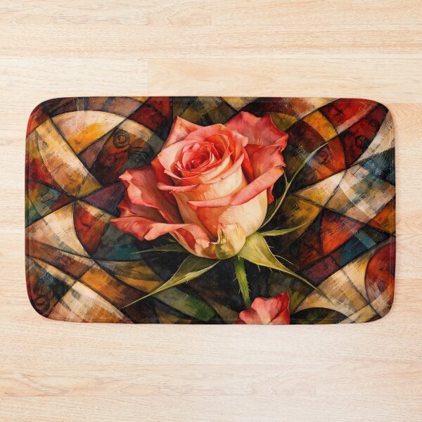 Item preview, Single Rose in Abstract Background designed and sold by cuprum.