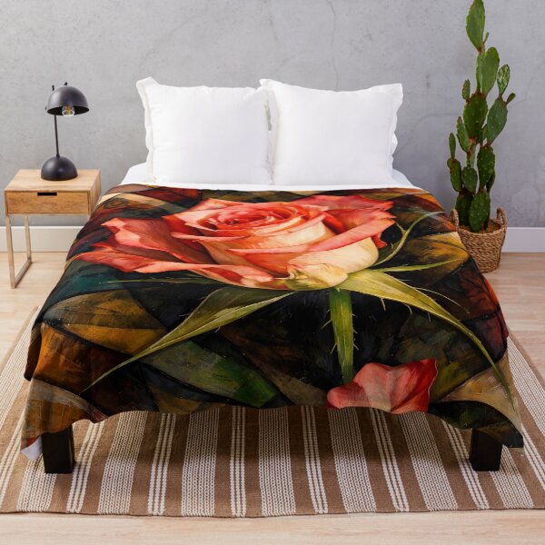 Item preview, Single Rose in Abstract Background designed and sold by cuprum.