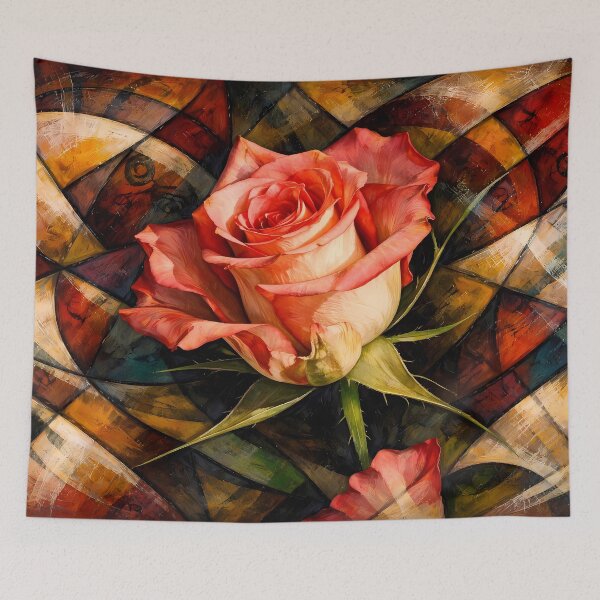Item preview, Single Rose in Abstract Background designed and sold by cuprum.