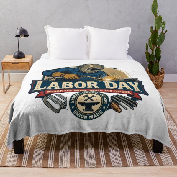Item preview, Labor Day Welder Union Worker Vintage Art designed and sold by SiarheiYur.