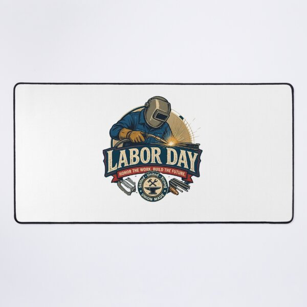 Item preview, Labor Day Welder Union Worker Vintage Art designed and sold by SiarheiYur.
