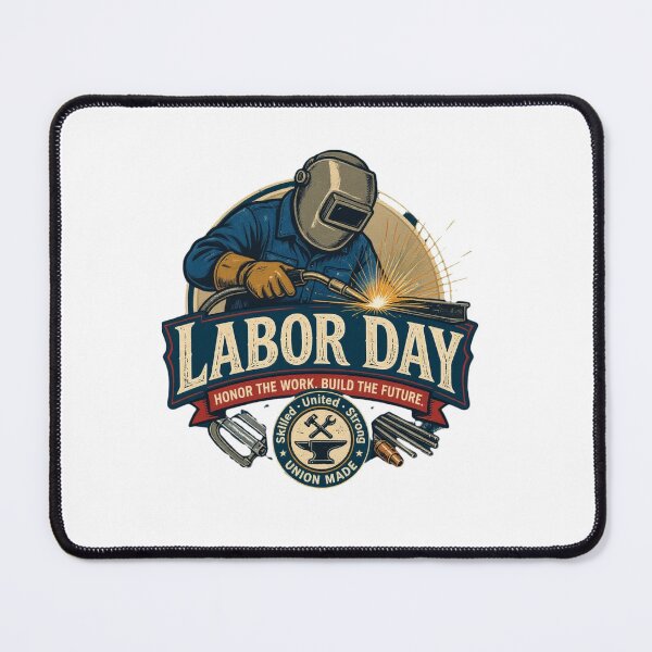 Item preview, Labor Day Welder Union Worker Vintage Art designed and sold by SiarheiYur.