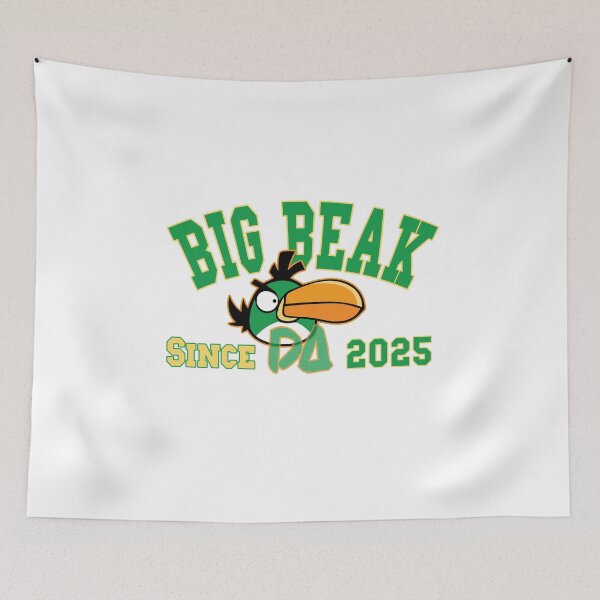 Item preview, Big Beak Vintage Varsity Mascot Cute Green Bird Toucan Athletic College Streetwear Graphic designed and sold by DesignArtist.ia.