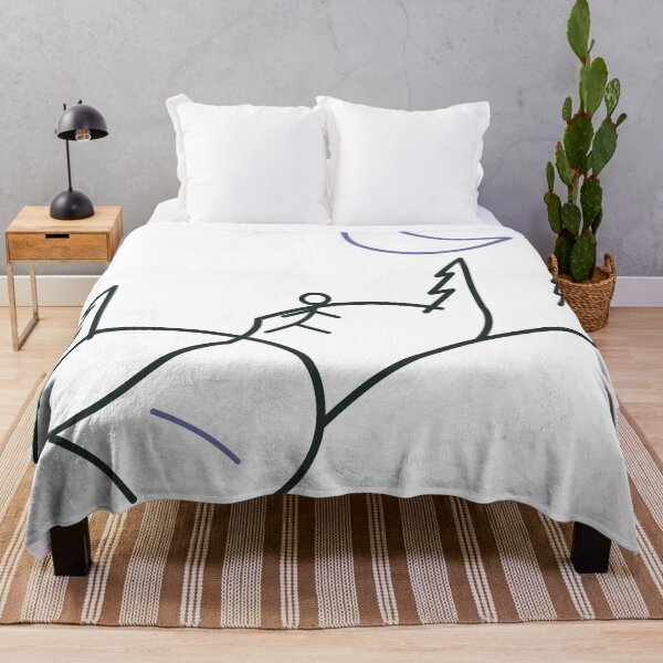 Item preview, Follow the Quiet Trail – Minimalist Forest and Moon Line Art designed and sold by FlamoArt.