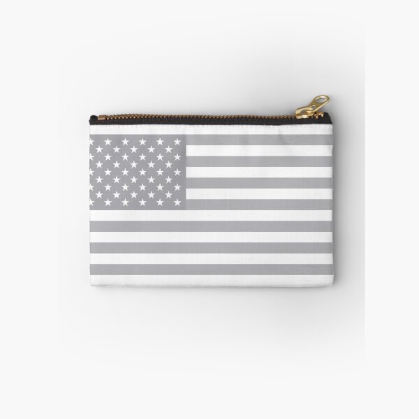 Item preview, Silver Monochrome American Flag Design designed and sold by T-domain.