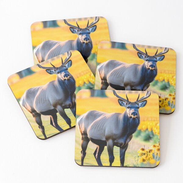 Item preview, Wildlife - Wild Deer, Autumnal Glow in a Peaceful Landscape designed and sold by World-Pets.