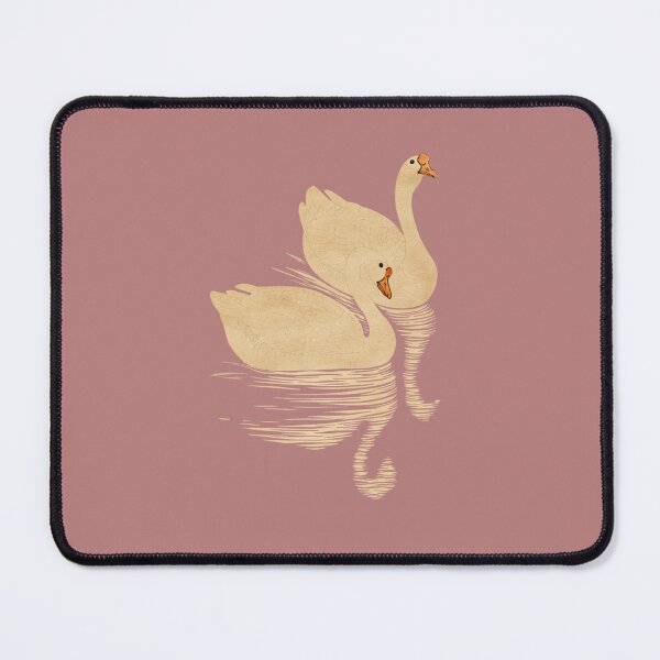 Item preview, Japanese Animal Art - Swan - Modern Ukiyo-e - Japandi, Dusty Pink designed and sold by Black Swallow.