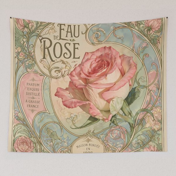 Item preview, Eau de Rose Vintage Advertisement designed and sold by cuprum.
