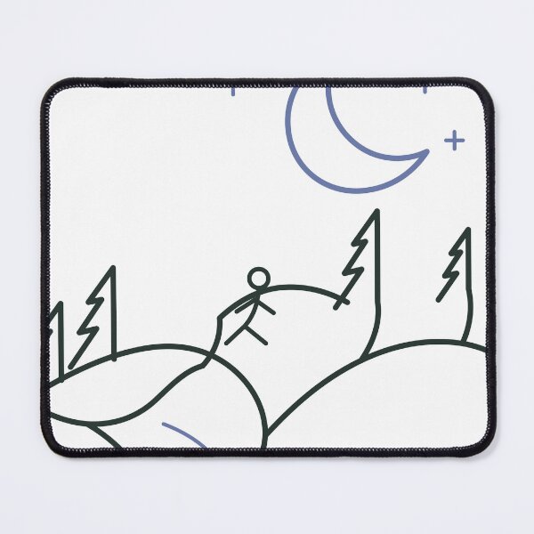 Item preview, Minimalist Forest and Moon Line Art designed and sold by FlamoArt.